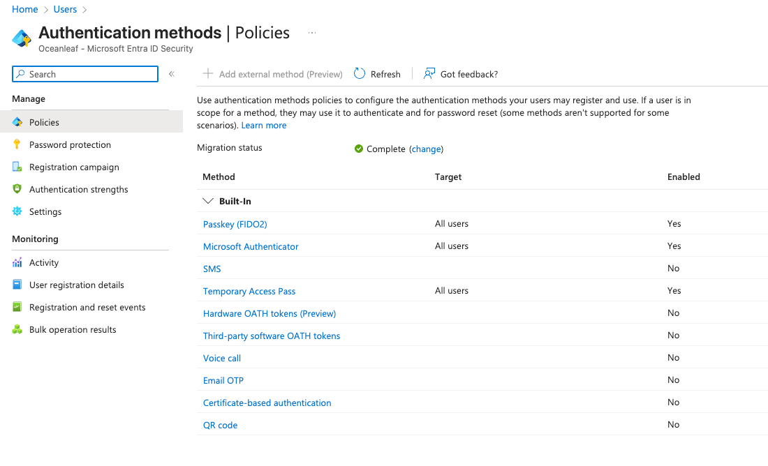 Entra Authentication Overview